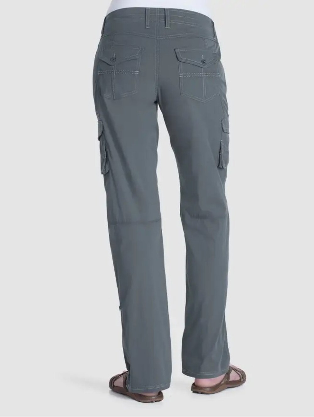 Women's KUHL Kontra Cargo Pants Carbon Gray Size 14 Short 14P NWT - Picture 2 of 12